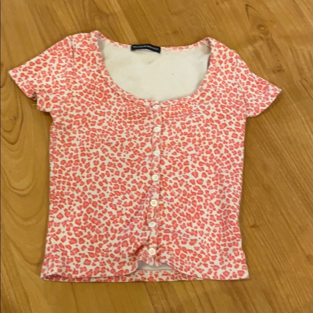 brandy melville cheetah print zelly top💞